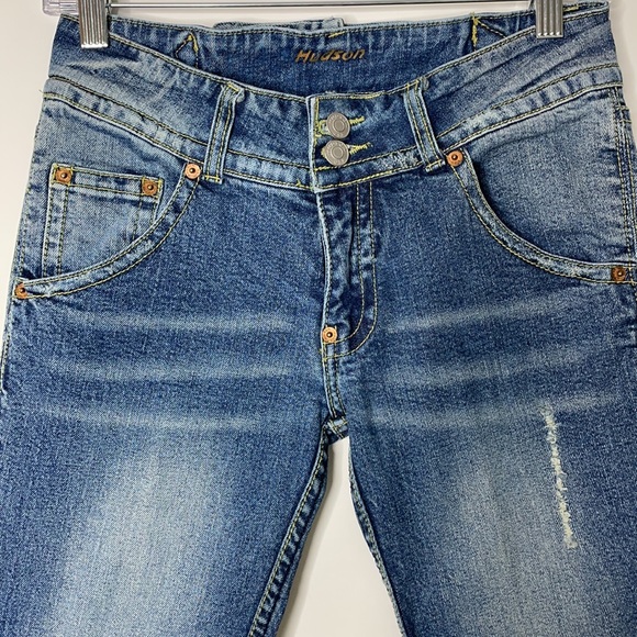 Vintage Hudson Women's Size 28 Boot Cut Blue Jeans - Picture 3 of 13